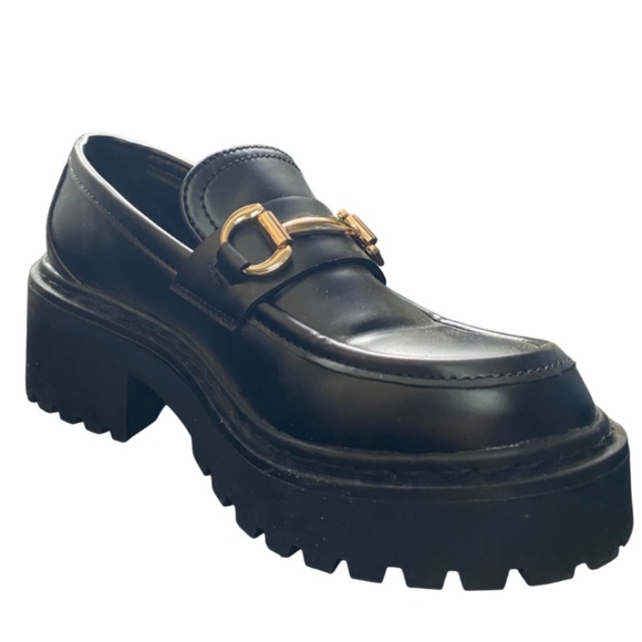 Steve Madden Approach Black Platform Loafers — NEW - Picture 4 of 8